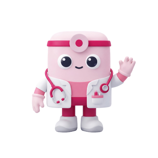Klinik Uzmanı maskot logosu